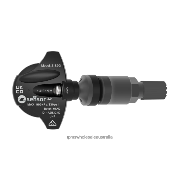 Holden OE Replacement TPMS Sensor - OE P/N 95712232, 13598773 Freq 433Mhz - TPMS sensors 40202T53 Metal Valve Stem - Dark Gray