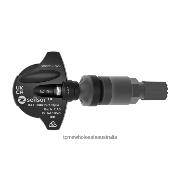 Smart OE Replacement TPMS Sensor - OE P/N A0009054100 Freq 433Mhz - tire-pressure monitoring system 40202T707 Metal Valve Stem - Dark Gray